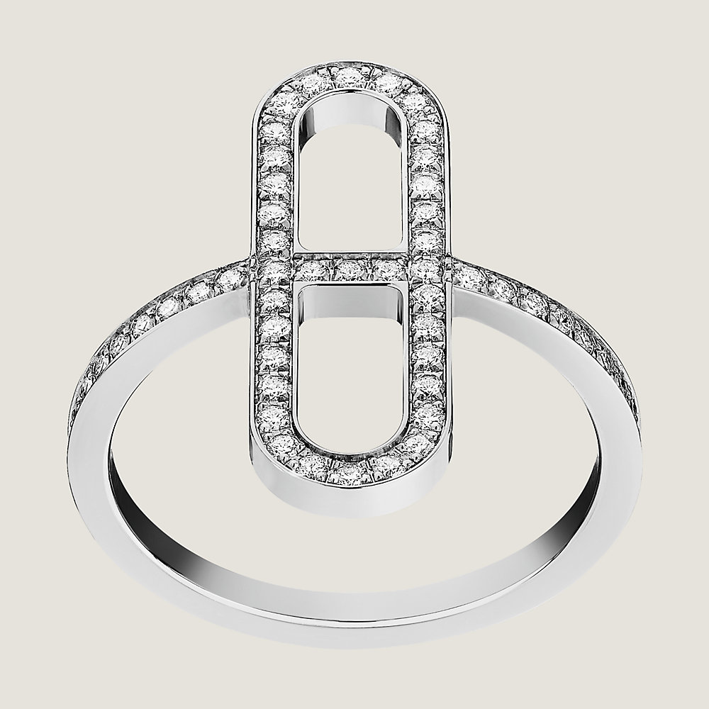 Ever Chaîne d'ancre ring, small model | Hermès Australia
